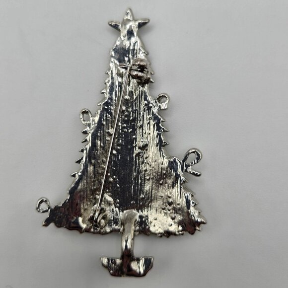 VTG Broch 3PC Set Christmas Poinsettia Tree Mistletoe Holiday Jolly Joy Gift - Picture 6 of 15